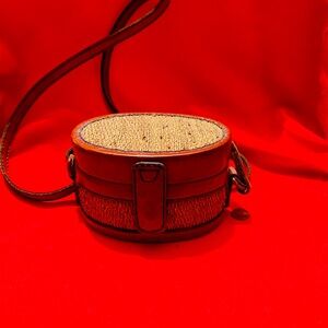 Sita Fashion round rattan handmade bag, Indonesia Bali, excellent condition